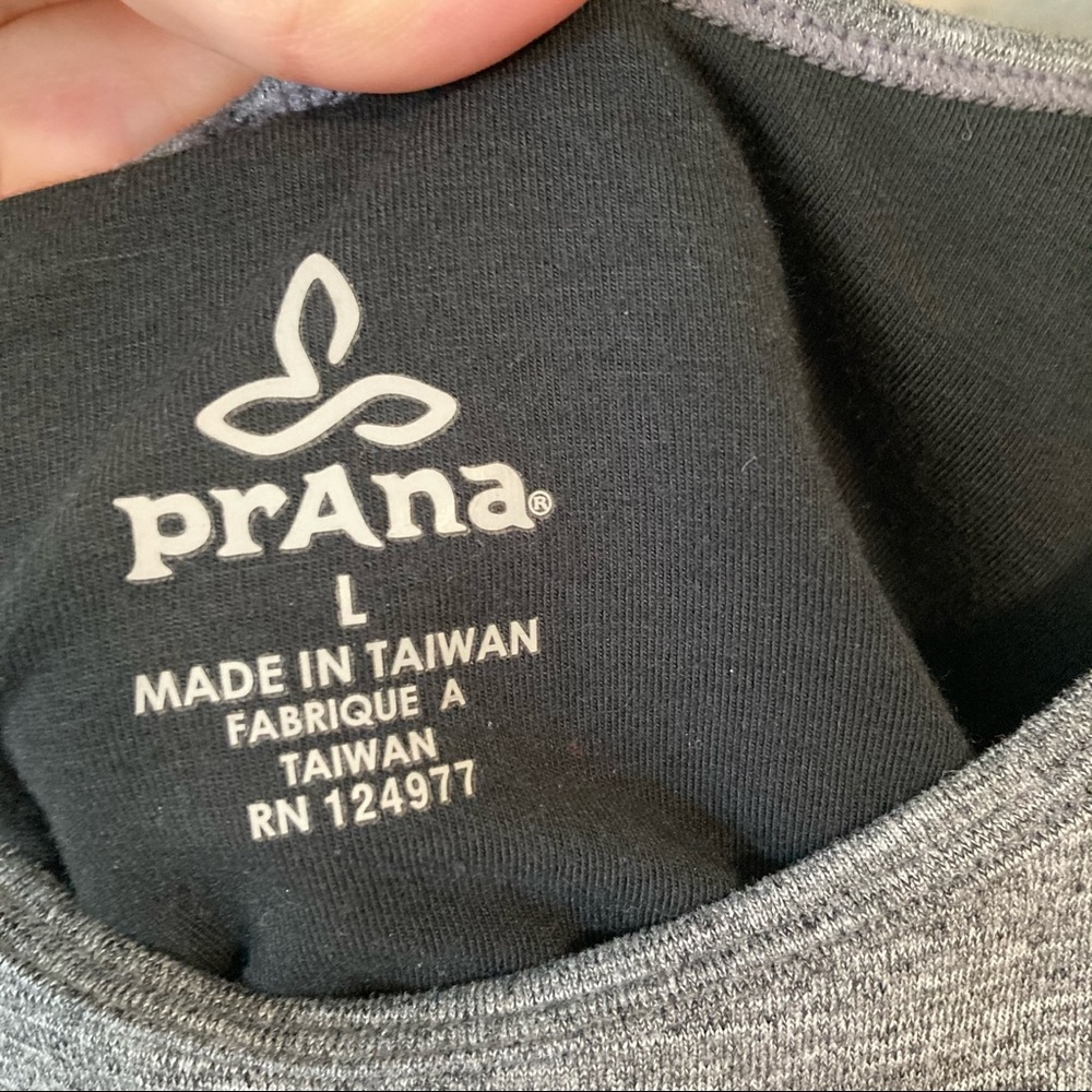 Prana Gray Calico Dress Size L - Picture 6 of 8